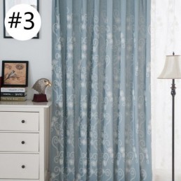 Gordijn Met Geborduurde Planten, Op Maat Gemaakt, Gordijn In Scandinavische Stijl, Katoen Voor Woonkamer En Slaapkamer