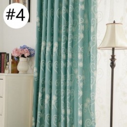 Gordijn Met Geborduurde Planten, Op Maat Gemaakt, Gordijn In Scandinavische Stijl, Katoen Voor Woonkamer En Slaapkamer