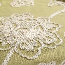 Verduisteringsgordijn Van Katoen En Linnen, Op Maat Gemaakt, Met Geborduurde Scandinavische Bloemen Voor Woonkamer En Slaapkamer