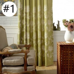 Verduisteringsgordijn Van Katoen En Linnen, Op Maat Gemaakt, Met Geborduurde Scandinavische Bloemen Voor Woonkamer En Slaapkamer