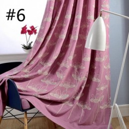 Nordic Verduisteringsgordijn Op Maat Gemaakt Gordijn Plant Geborduurd Voor Woonkamer Slaapkamer