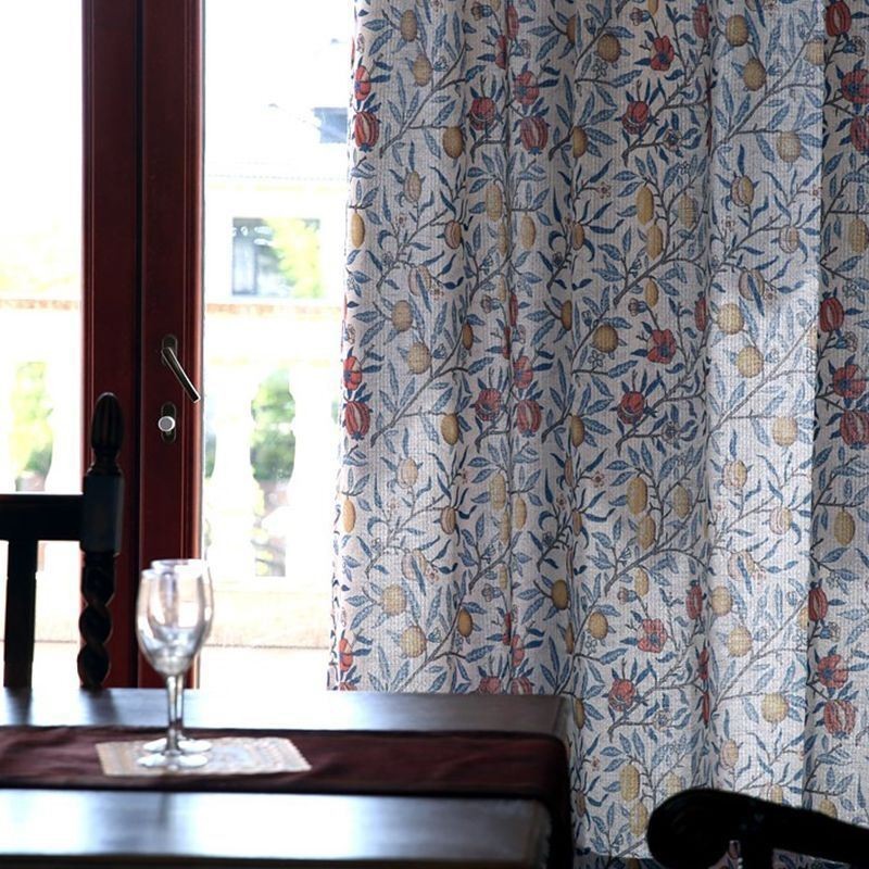 Plantenprintgordijn Op Maat Gemaakt Gordijn Minimalistisch Verduisterend Voor Woonkamer Slaapkamer