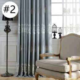 Verduisteringsgordijn Van Katoen Op Maat, Gordijn Met Geborduurde Noorse Paardenbloem Voor Woonkamer/Slaapkamer