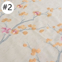 Nordic Verduisteringsgordijn Op Maat Gemaakt Gordijn Katoen Pruimenbloesem Geborduurd