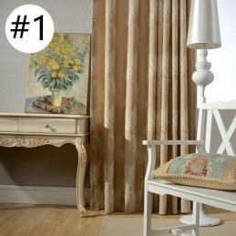 Verduisteringsgordijn Van Katoen En Linnen, Op Maat Gemaakt, Met Geborduurd Bladmotief In Nordic-Stijl Voor Woonkamer En Slaapkamer