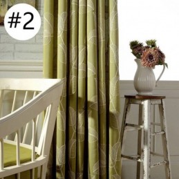 Verduisteringsgordijn Van Katoen En Linnen, Op Maat Gemaakt, Met Geborduurd Bladmotief In Nordic-Stijl Voor Woonkamer En Slaapkamer