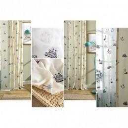 Kinderstijl Katoenen Verduisteringsgordijn Op Maat Gemaakt Gordijnzeil Vuurtoren Geborduurd