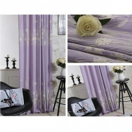 Verduisteringsgordijn Van Katoen, Op Maat Gemaakt, Gordijn Met Geborduurde Nordic-Plant Voor Woonkamer/Slaapkamer