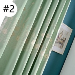 Verduisteringsgordijn Van Katoen, Op Maat Gemaakt, Gordijn Met Geborduurde Nordic-Plant Voor Woonkamer/Slaapkamer