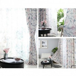 Verduisteringsgordijn Van Katoen Op Maat Gemaakt Gordijn In Scandinavische Stijl Met Plantenprint Voor Woonkamer En Slaapkamer