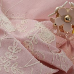 Gordijn Met Geborduurde Nordic-Planten Op Maat Gemaakt Linnen Gordijn Voor Woonkamer/Slaapkamer