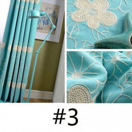 Nordic Katoenen Linnen Verduisteringsgordijn Op Maat Gemaakt Gordijn Bloem Borduurwerk Voor Woonkamer Slaapkamer