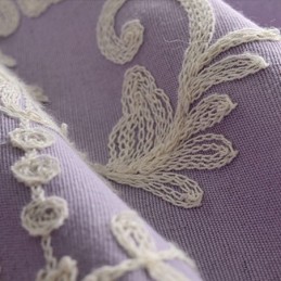 Europees Katoenen Verduisteringsgordijn Op Maat Gemaakt Gordijn Met Geborduurde Bloemen