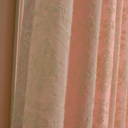 Europees Katoenen Verduisteringsgordijn Op Maat Gemaakt Gordijn Met Geborduurde Bloemen