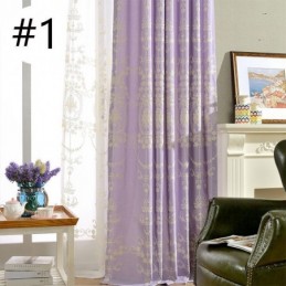 Europees Katoenen Verduisteringsgordijn Op Maat Gemaakt Gordijn Met Geborduurde Bloemen