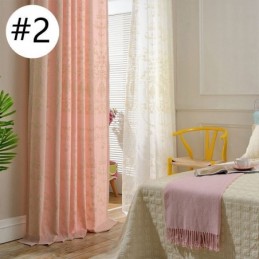 Europees Katoenen Verduisteringsgordijn Op Maat Gemaakt Gordijn Met Geborduurde Bloemen