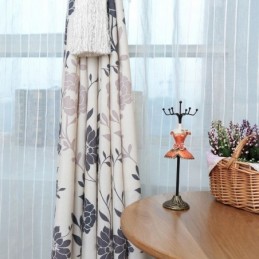 Nordic Katoenen Verduisteringsgordijnen Met Bloemenprint Voor Woonkamer En Slaapkamer