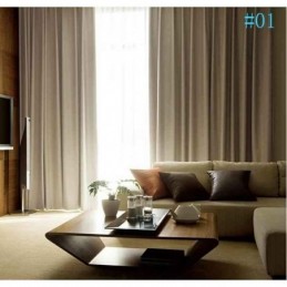 Moderne Effen Linnen Verduisteringsgordijnen, Premium Op Maat Gemaakte Woonkamer/Eetkamer