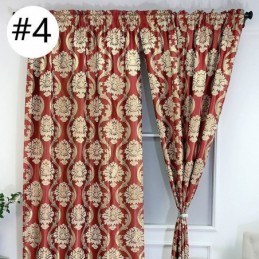Jacquard Luxe Gordijn Op Maat Gemaakt Gordijn Europees Verduisterend Voor Slaapkamer Woonkamer