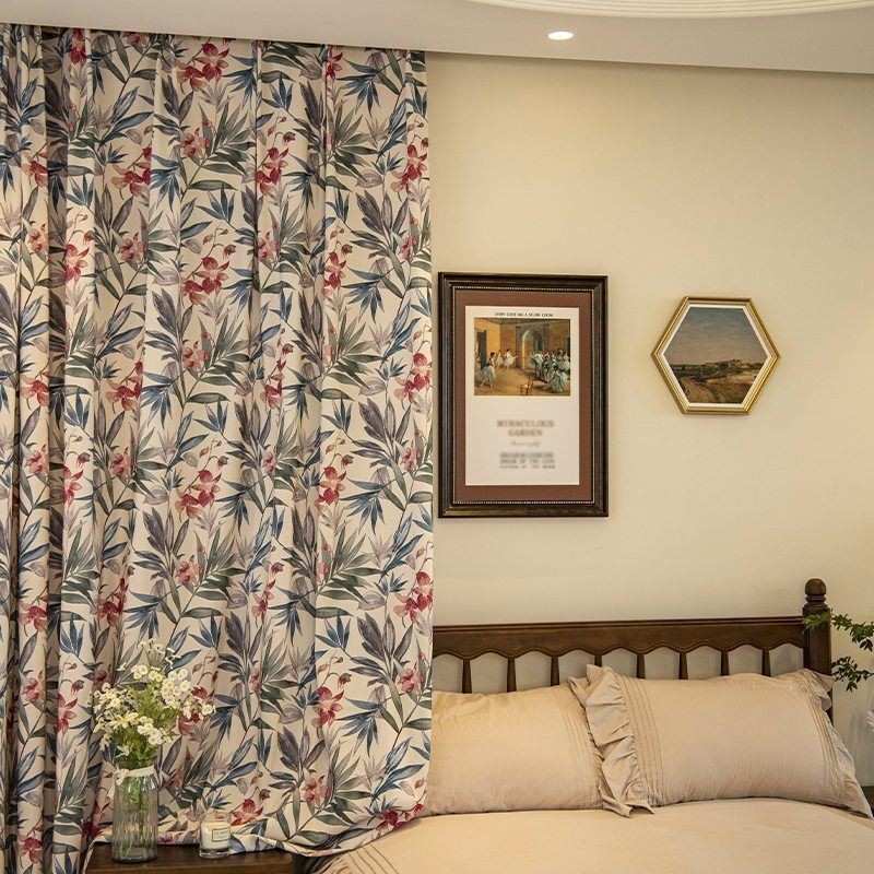 Amerikaanse Polykatoenen Gordijnen Op Maat Gemaakt Gordijn Planten Bedrukt Verduisteringsgordijnen