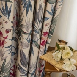 Amerikaanse Polykatoenen Gordijnen Op Maat Gemaakt Gordijn Planten Bedrukt Verduisteringsgordijnen