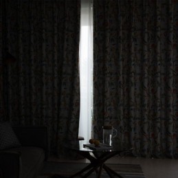 Bedrukte Gordijnen Amerikaanse Planten En Vogels Verduisterend