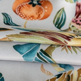 Bedrukte Gordijnen Amerikaanse Planten En Vogels Verduisterend