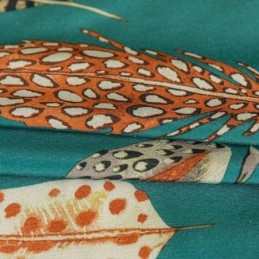 Polykatoenen Gordijn Op Maat Gemaakt Gordijn Met Veerprint Amerikaanse Semi-Verduisterende Gordijnen