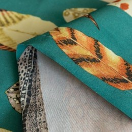 Polykatoenen Gordijn Op Maat Gemaakt Gordijn Met Veerprint Amerikaanse Semi-Verduisterende Gordijnen