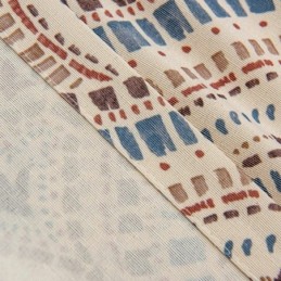 Polykatoenen Bedrukte Gordijnen Met Amerikaans Vintage Patroon En Verduisterende Werking