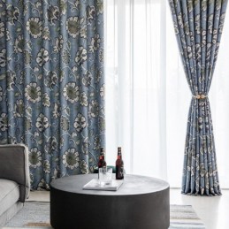 Gordijnen Amerikaanse Vintage Bloemen Bedrukt Verduisterend