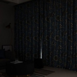 Gordijnen Amerikaanse Vintage Bloemen Bedrukt Verduisterend