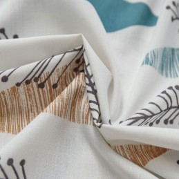 Contrasterende Kleur Kamerverduisteringsgordijn Op Maat Gemaakt Gordijn Milieuvriendelijk Bladprint Verduisterend