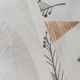 Contrasterende Kleur Kamerverduisteringsgordijn Op Maat Gemaakt Gordijn Milieuvriendelijk Bladprint Verduisterend