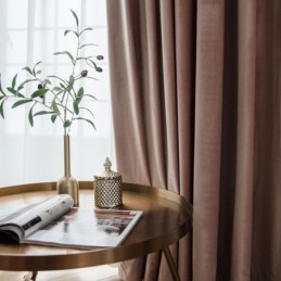 Max Verduisteringsgordijn Op Maat Gemaakt Gordijn Fluweel Imitatie Effen Kleur Slaapkamer