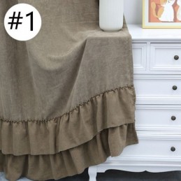 Effen Chenille Verduisteringsgordijn Op Maat Gemaakt Gordijn Nordic Stijl Splitsing Voor Woonkamer En Slaapkamer