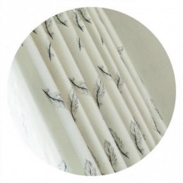 Verduisterende Gordijnen Met Nordic Feather-Print Voor Woonkamer En Slaapkamer