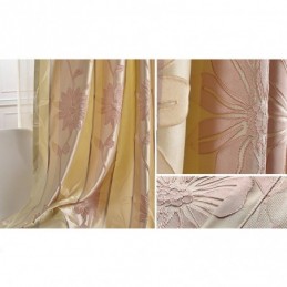 Nordic Verduisteringsgordijnen Bloemen Jacquard Gordijn Op Maat Gemaakt Gordijn Voor Woonkamer Slaapkamer