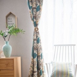 Nordic Verduisteringsgordijnen Met Katoenen Plantenprint Voor Woonkamer En Slaapkamer