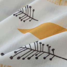 Milieuvriendelijk Verduisteringsgordijn Op Maat Gemaakt Gordijn Amerikaanse Stijl Bladprint Kamerverduistering Slaapkamer