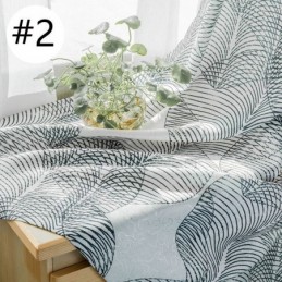 Nordic Verduisteringsgordijn Op Maat Gemaakt Gordijn Met Bedrukte Bladeren Voor Woonkamer Slaapkamer