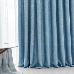 Nordic Verduisteringsgordijn Op Maat Gemaakt Gordijn Voor Woonkamer Slaapkamer Bedrukte Bladeren