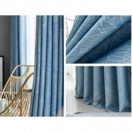 Nordic Verduisteringsgordijn Op Maat Gemaakt Gordijn Voor Woonkamer Slaapkamer Bedrukte Bladeren