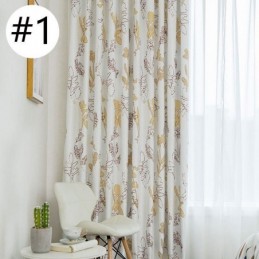 Verduisteringsgordijn Met Nordic Print En Bladeren, Op Maat Gemaakt Voor Woonkamer En Slaapkamer