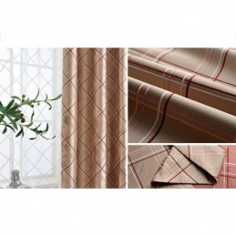 Nordic Verduisteringsgordijn Op Maat Gemaakt Gordijn Rhombus Jacquard Voor Woonkamer Slaapkamer