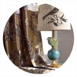 Nordic Verduisteringsgordijn Op Maat Gemaakt Gordijn Veren Jacquard Voor Woonkamer Slaapkamer