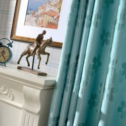 Verduisteringsgordijn Op Maat Gemaakt Gordijn Nordic Flower Jacquard Voor Woonkamer Slaapkamer