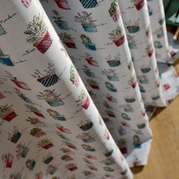 Nordic Verduisteringsgordijn Op Maat Gemaakt Gordijn Potplant Bedrukt Voor Woonkamer Slaapkamer