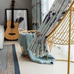 Nordic Verduisteringsgordijnen Met Bloemenprint Voor Woonkamer/Slaapkamer
