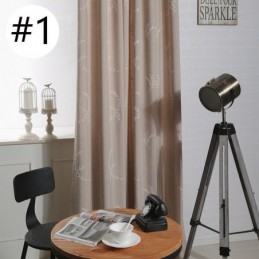 Katoenen Verduisteringsgordijnen Met Geborduurde Noorse Takken